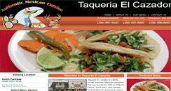 Desktop Screenshot of elcazadortaqueria.com